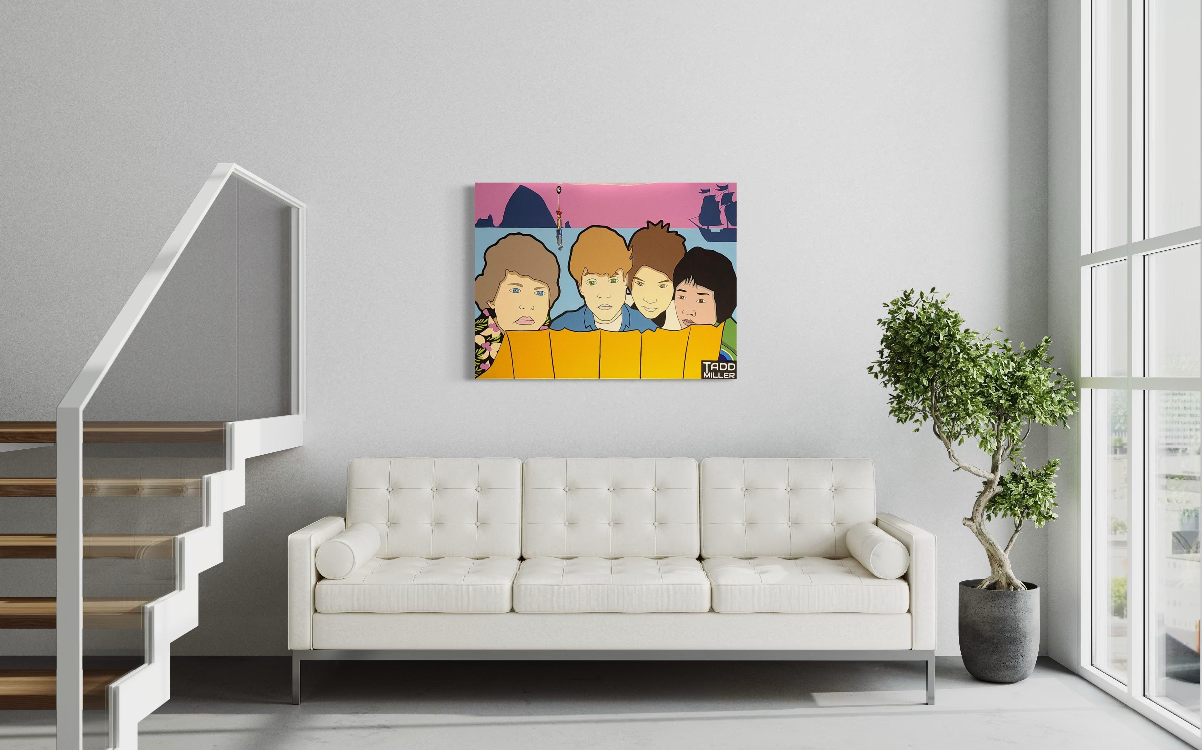 Bloony Floats A Treasure Map - Original Painting #0015