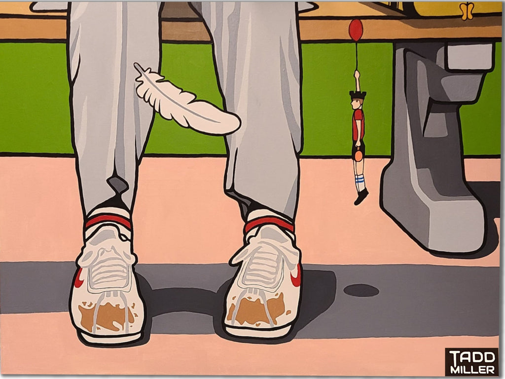 Bloony Floats Magic Shoes - Original Painting #0002