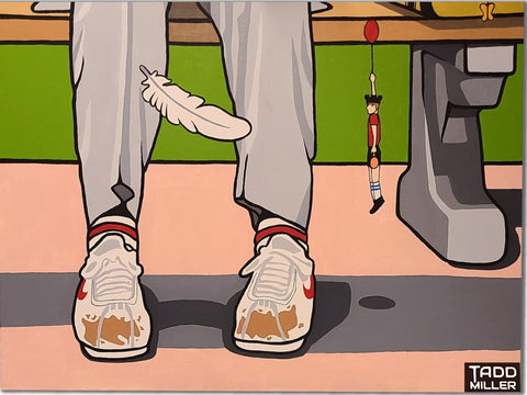 Bloony Floats Magic Shoes - Original Painting #0002