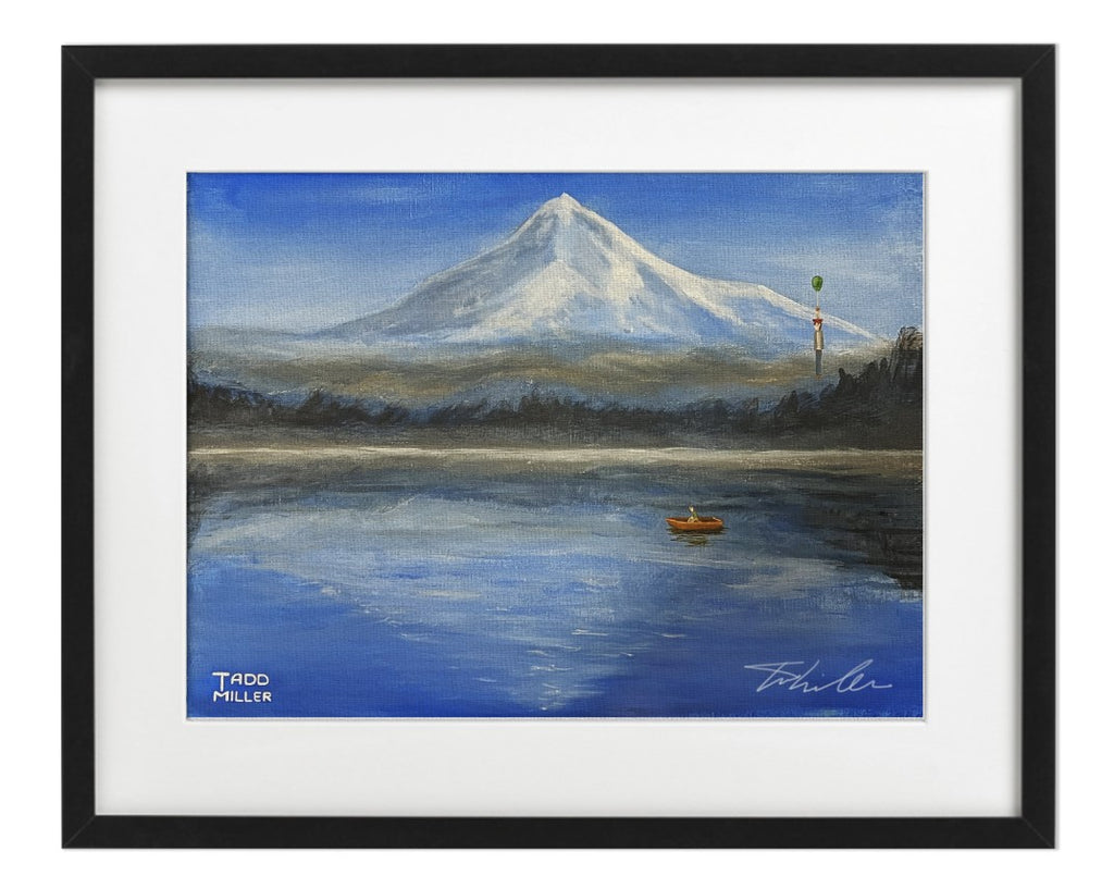 Bloony Floats Sadness On An Oregon Lake #0033 (Print)