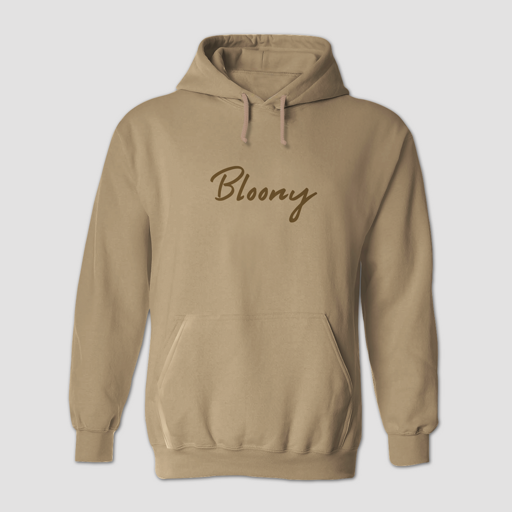 Bloony Script Hooded Sweatshirt - Limited Mocha