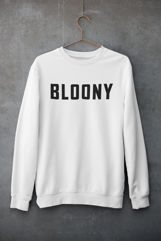 Bloony Collegiate Sweatshirt - White