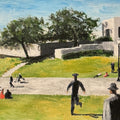 Bloony Floats The Grassy Knoll - Original Painting #0042