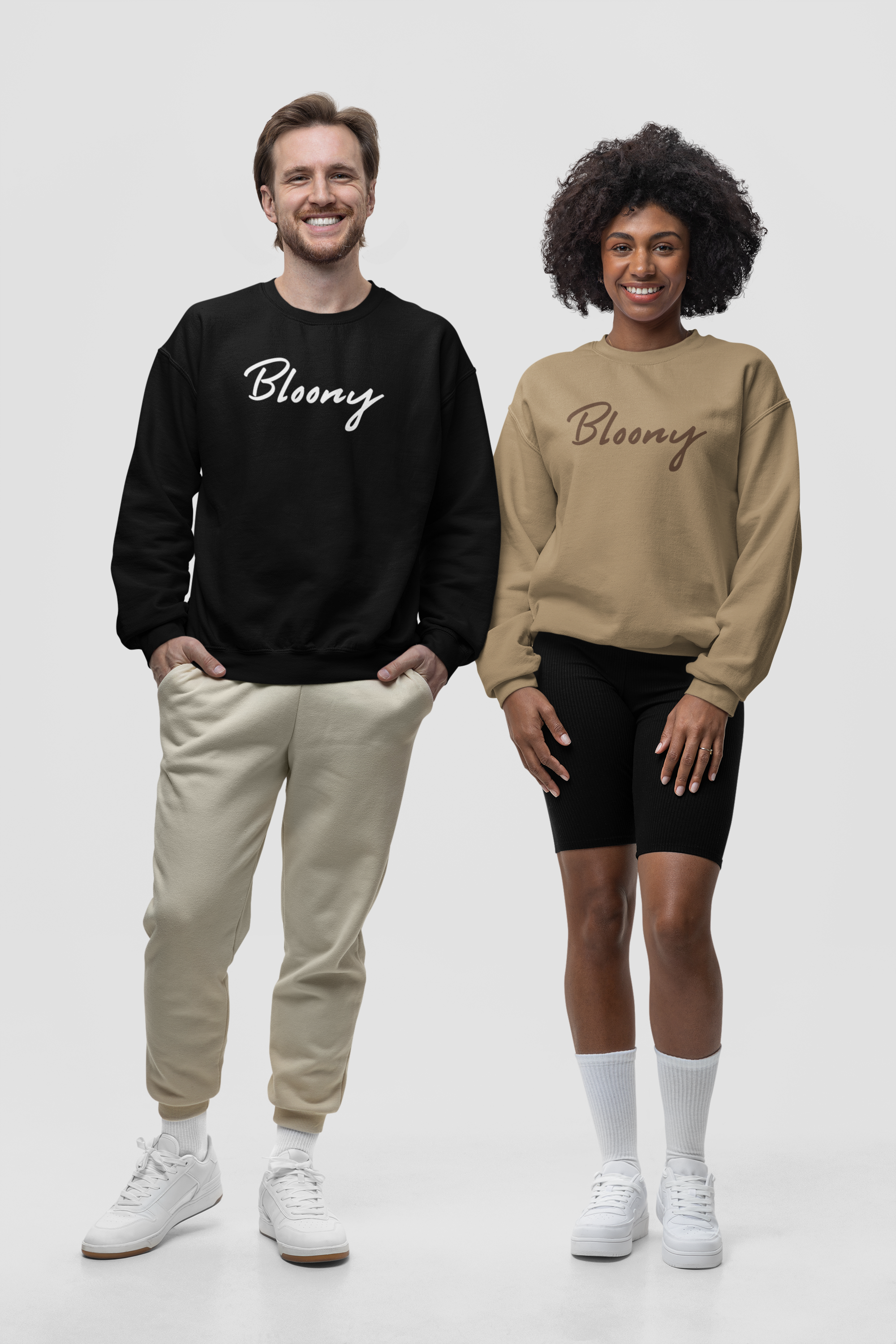 Bloony Script Sweatshirt - Limited Mocha