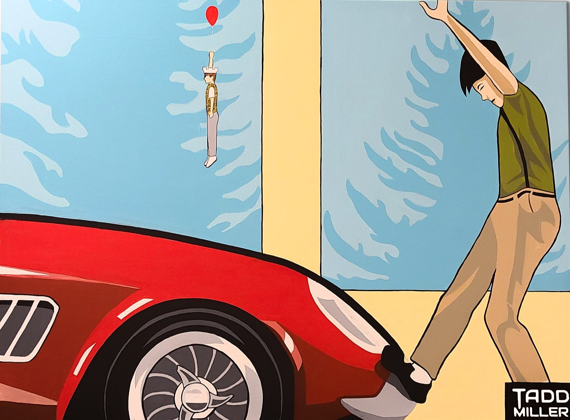 Bloony Floats A Day Off - Original Painting #0010