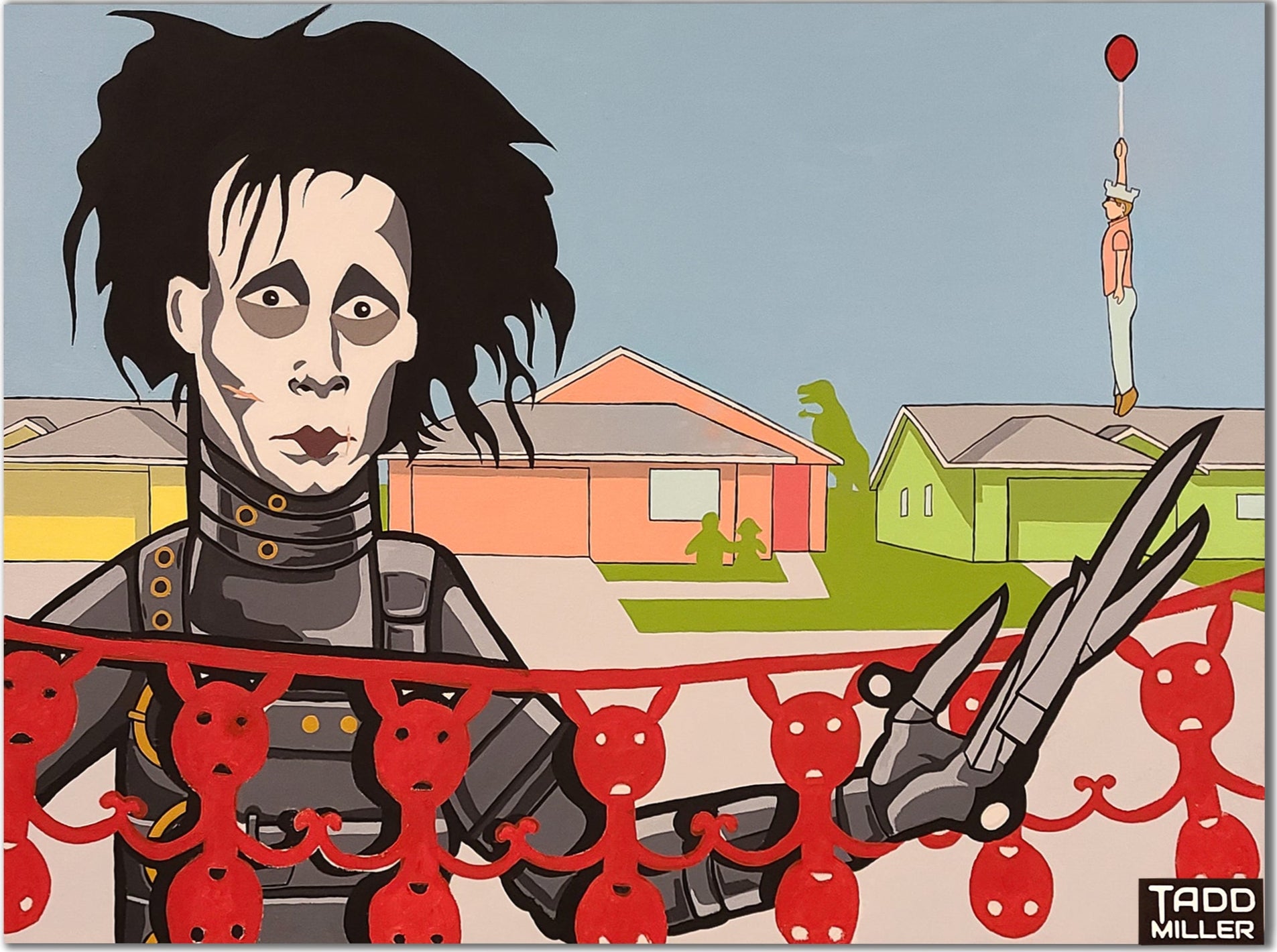 Bloony Floats A Paper Cut - Original Painting #0005