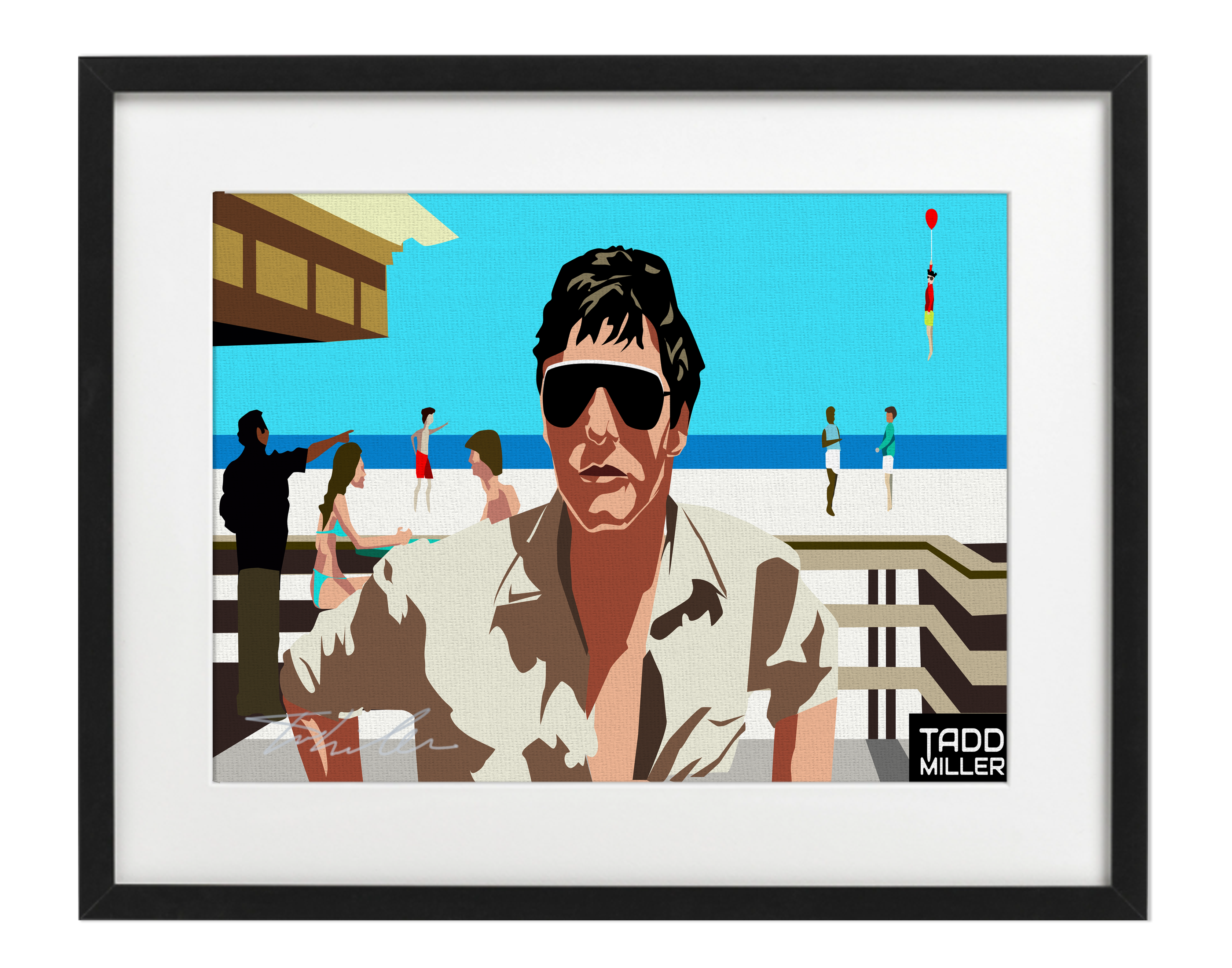 Bloony Floats White Sand #0001 (Print)